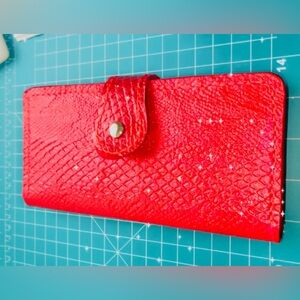 Python Embossed Leather Wallet